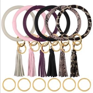 Bracelet/Bangle Key Ring - Snake Print